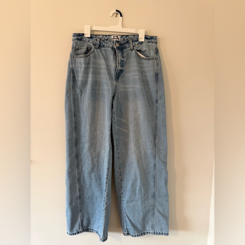Light Wash Wide Leg Jeans